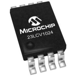 5 pcs - Microchip SRAM, 23LCV1024-I/ST- 1Mbit