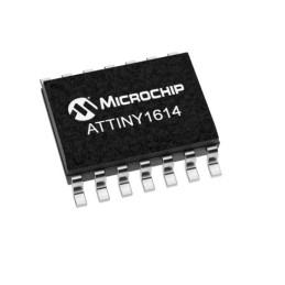 25 pcs - Microchip ATTINY1614-SSN, 8bit AVR Microcontroller, ATtiny1614, 20MHz, 16 kB Flash, 14-Pin SOIC