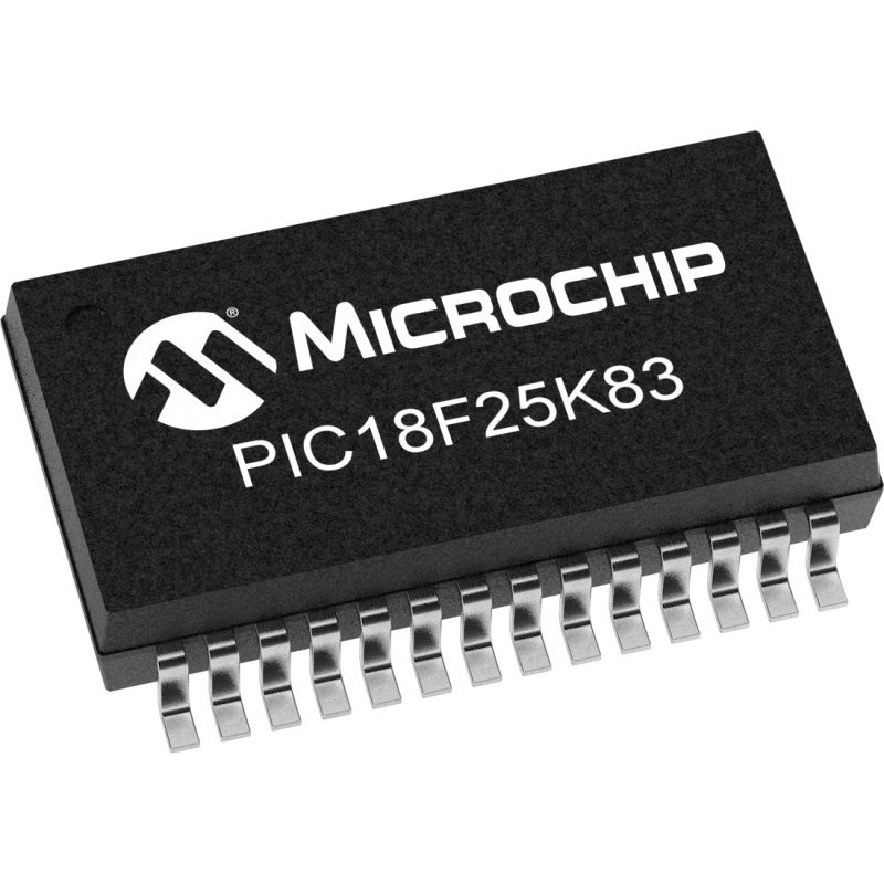 10 pcs - Microchip PIC18F25K83-I/SS PIC Microcontroller MCU, PIC18, 28-Pin SSOP