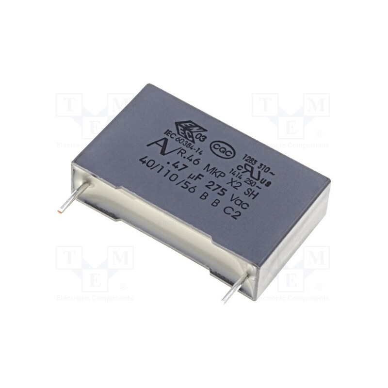 5 pcs x KEMET - R46KN347000N0K - Capacitor: polypropylene, 470nF, 26.5x7x16mm, THT, ±10%, 22.5mm