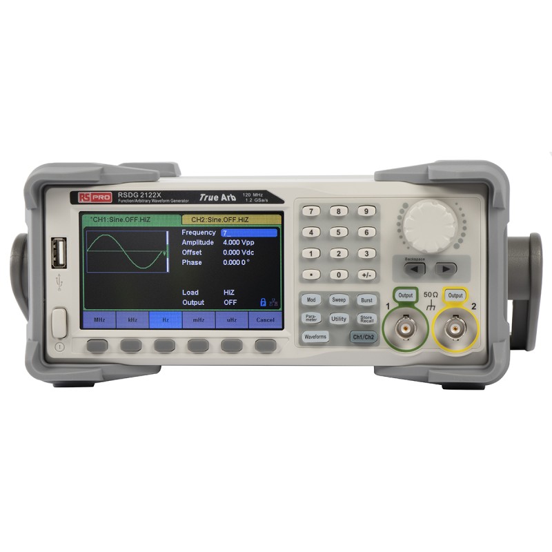 1 pcs - RS PRO Arbitrary Waveform Generator, 120MHz Max, 1 μHz Min