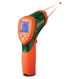 1 pcs - Extech 42512 IR Thermometer, -50°C Min, ±1 Accuracy, °C and °F Measurements