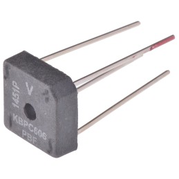 5 pcs - Vishay Bridge Rectifier, 6A, 600V, 4-Pin