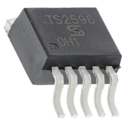 5 pcs - Taiwan Semiconductor, TS2596CM5 RNG Step-Down Switching Regulator, 1-Channel 3A Adjustable 6-Pin, D2PAK