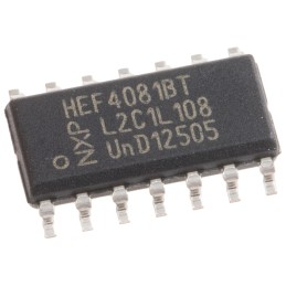 5 pcs - Nexperia HEF4081BT,652 Buffer & Line Driver, 14-Pin SOIC