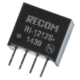 1 Tube of 42 - Recom RI DC-DC Converter, 12V dc/ 167mA Output, 10.8 - 13.2 V dc Input, 2W, Through Hole, +85°C Max Temp -40°C