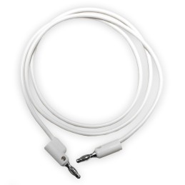 1 pcs - Mueller Electric Test Leads, 15A, 1kV, White, 1.2m Lead Length