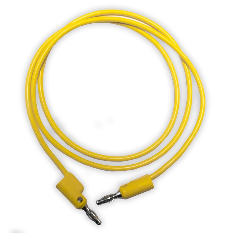 1 pcs - Mueller Electric Test Leads, 15A, 1kV, Yellow, 24in Lead Length