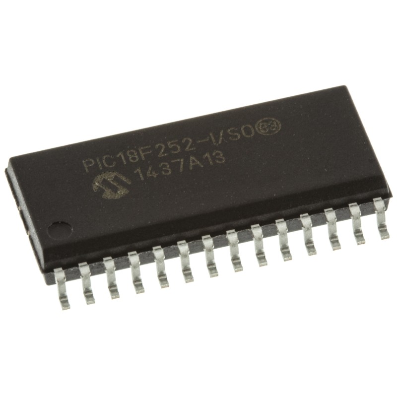 25 pcs - Microchip PIC18F252-I/SO, 8bit PIC Microcontroller, PIC18F, 40MHz, 32 kB Flash, 28-Pin SOIC