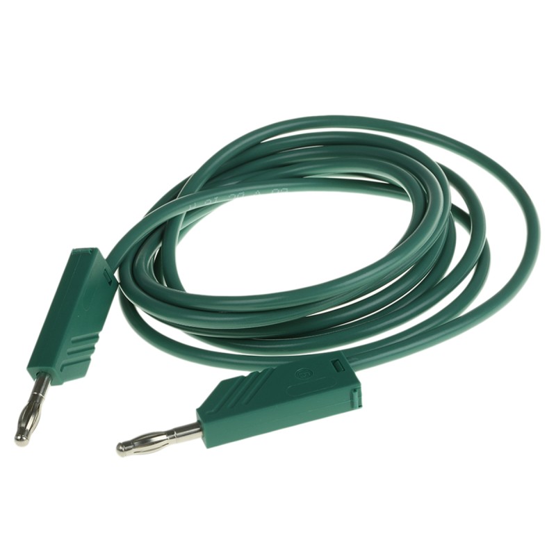 1 pcs - Hirschmann Test & Measurement, 16A, 60V dc, Green, 2m Lead Length