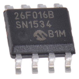 5 pcs - Microchip 16Mbit Quad-SPI Flash Memory 8-Pin SOIC, SST26VF016B-104I/SN