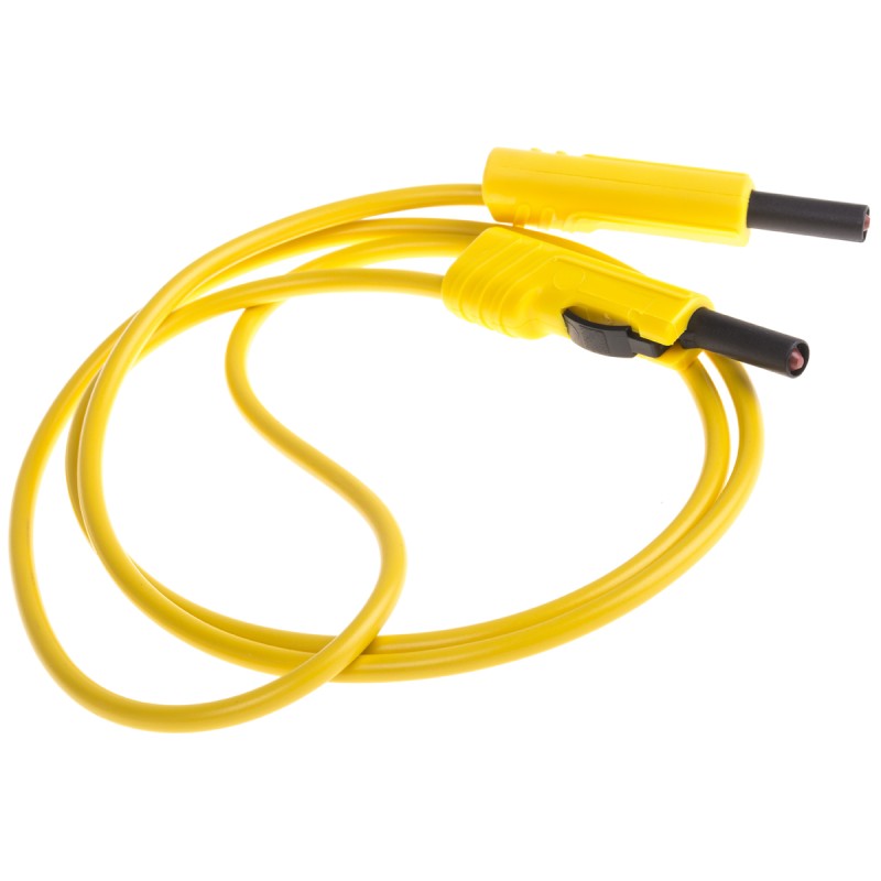 1 pcs - Hirschmann Test & Measurement, 16A, 60V dc, Yellow, 1m Lead Length