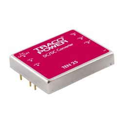 1 Tube of 5 - TRACOPOWER TEN 25 DC-DC Converter, 12V dc/ 2.5A Output, 36 - 75 V dc Input, 25W, Through Hole, +85°C Max Temp