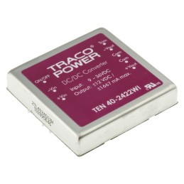 1 Tube of 5 - TRACOPOWER TEN 40WI DC-DC Converter, ±12V dc/ ±1.65A Output, 9 - 36 V dc Input, 40W, Through Hole, +85°C Max