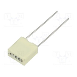 5 pcs x KEMET - R82DC3470Z360K - Capacitor: polyester, 470nF, 40VAC, 63VDC, 5mm, ±10%, 7.2x3.5x7.5mm