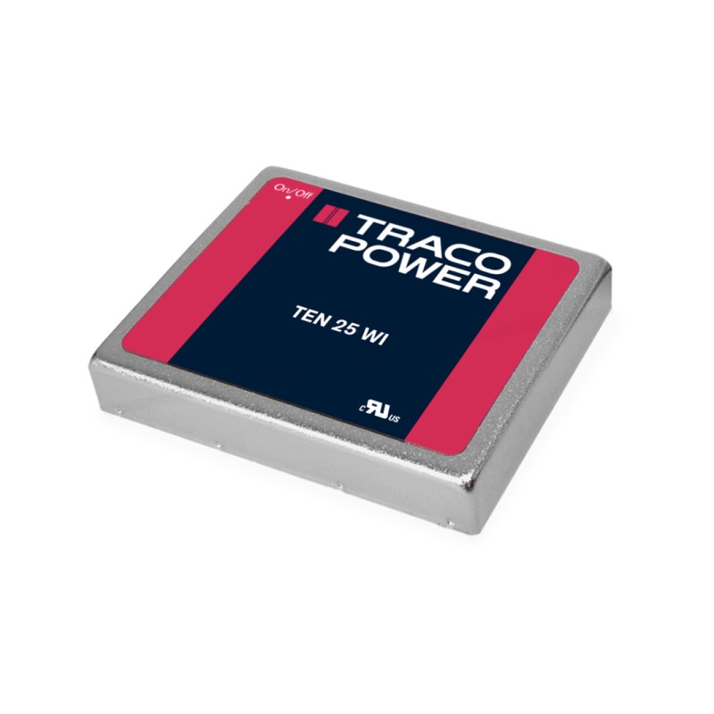 1 Tube of 5 - TRACOPOWER TEN 25WI DC-DC Converter, ±15V dc/ ±1A Output, 10 - 40 V dc Input, 25W, Through Hole, +85°C Max Temp