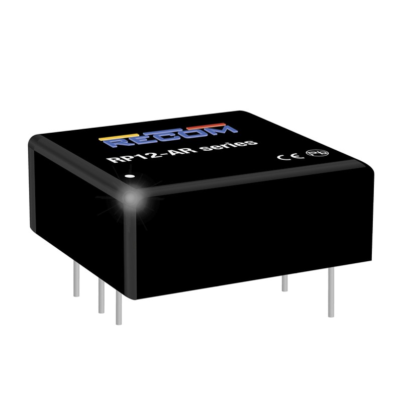 1 Tube of 8 - Recom RP12-AR DC-DC Converter, 12V dc/ 1A Output, 36 - 185 V dc Input, 12W, Through Hole, +100°C Max Temp -40°C