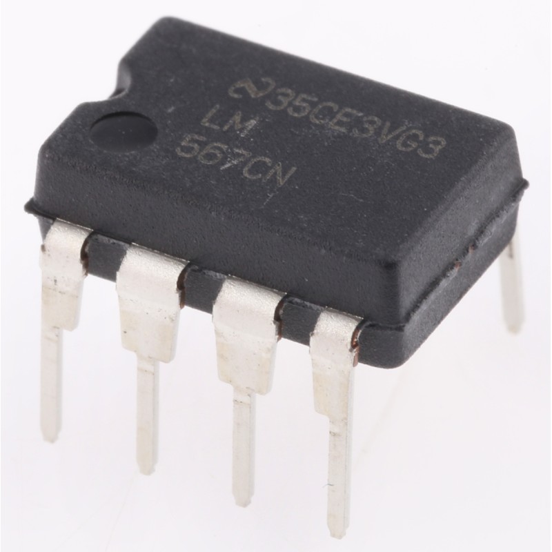 5 pcs - Texas Instruments LM567CN/NOPB, DTMF Decoder, 0.5MHz 12mA, 8-Pin MDIP