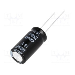5 pcs x Elite - PF1C222MNN1225 - Capacitor: electrolytic, THT, 2200uF, 16VDC, Ø12.5x25mm, Pitch: 5mm