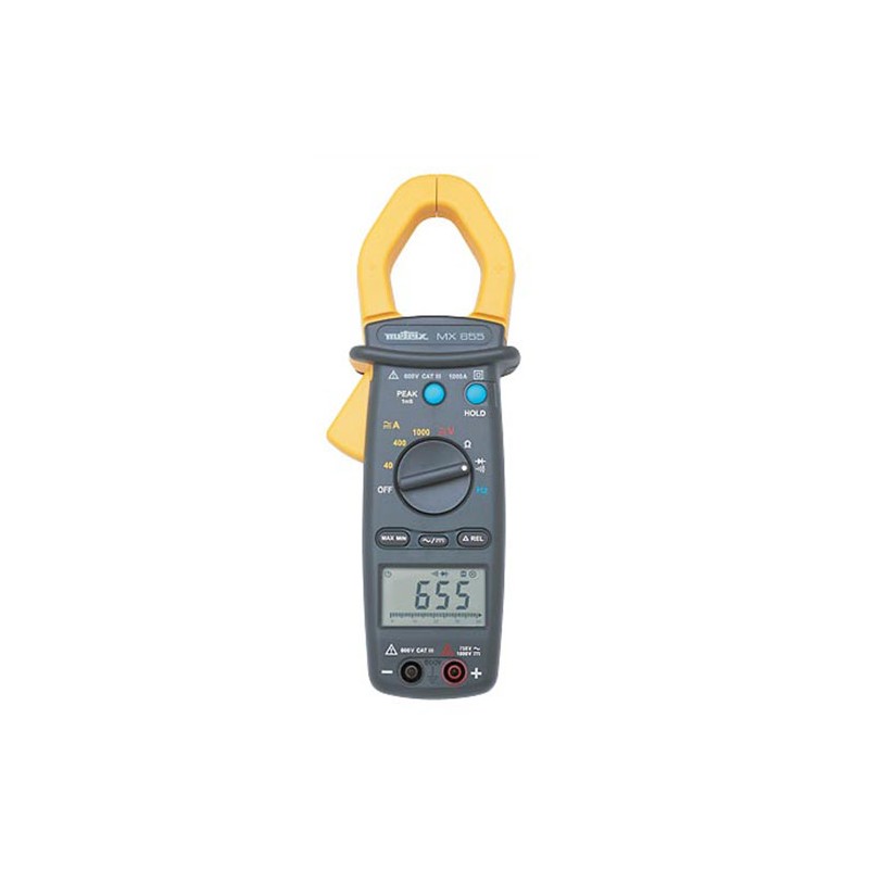 1 pcs - Chauvin Arnoux MX655 Clamp Meter, 1000A dc, Max Current 1000A ac CAT III 600V