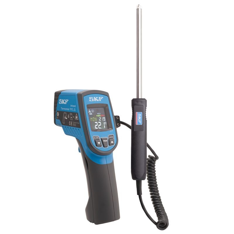1 pcs - SKF TKTL 21 Infrared Thermometer, -64°C Min, 2 °C Accuracy, °C and °F Measurements