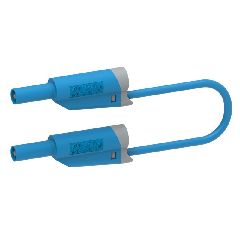 1 pcs - Electro PJP Test lead, 36A, 1kV, Blue, 50cm Lead Length