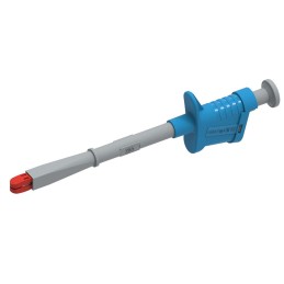 1 pcs - Electro PJP Alligator Clip, Nickel-Plated Steel Contact, 20A, Blue