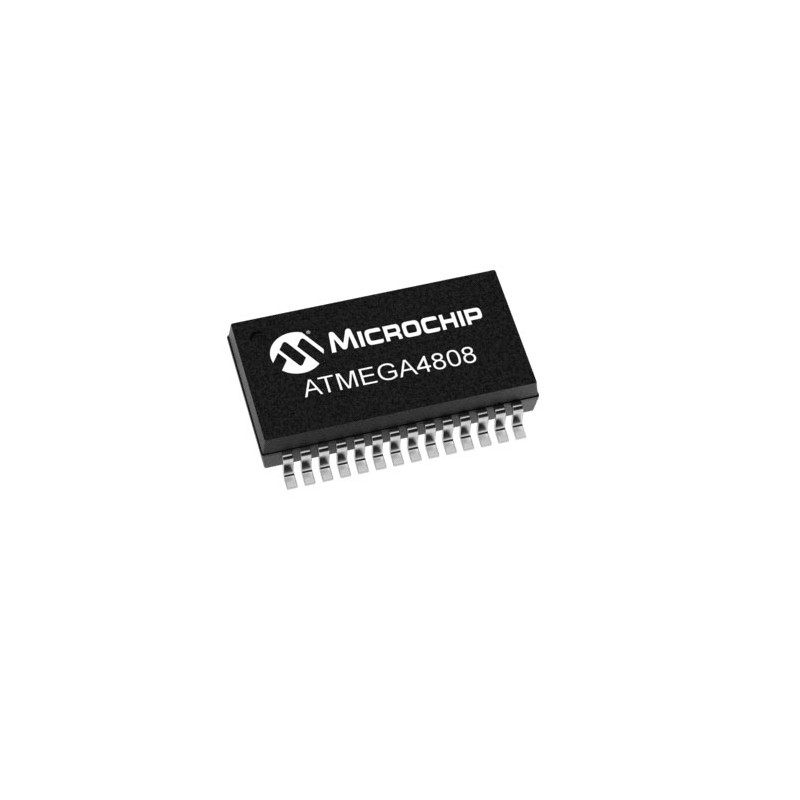 10 pcs - Microchip ATMEGA4808-XF, 8bit AVR Microcontroller, ATmega808, 20MHz, 48 kB Flash, 28-Pin SSOP