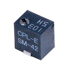 2 pcs - SMD Trimmer Potentiometer 0.25W Top Adjust NIDEC COPAL ELECTRONICS GMBH