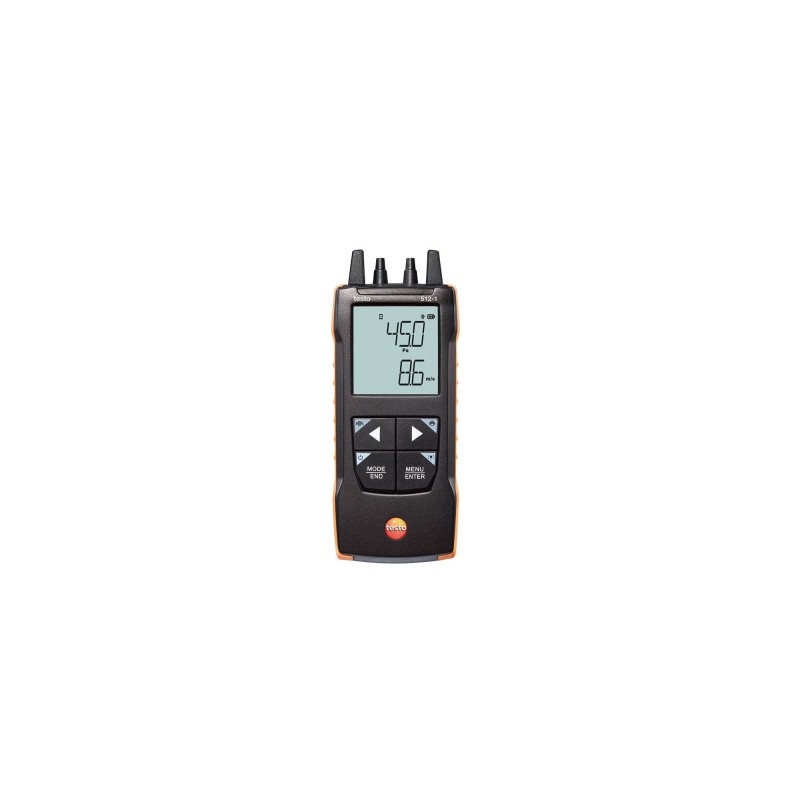 1 pcs - Testo 512-1 Differential Manometer With 2 Pressure Port/s, Max Pressure Measurement 200mbar