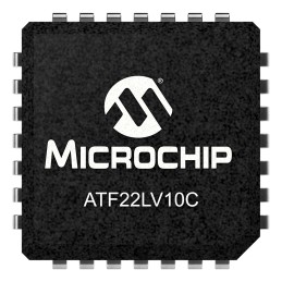5 pcs - Microchip ATF22LV10C-10JU, SPLD Simple Programmable Logic Device ATF22LV10C 350 Gates, 10 Macro Cells, 10 I/O, 83.3MHz