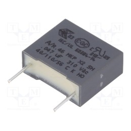5 pcs x KEMET - R463F247000N0M - Capacitor: polypropylene, 47nF, 13x5x11mm, THT, ±20%, 10mm, 630VDC