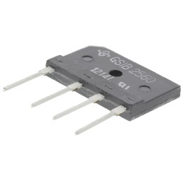 5 pcs - Vishay Bridge Rectifier, 3.5A, 600V, 4-Pin