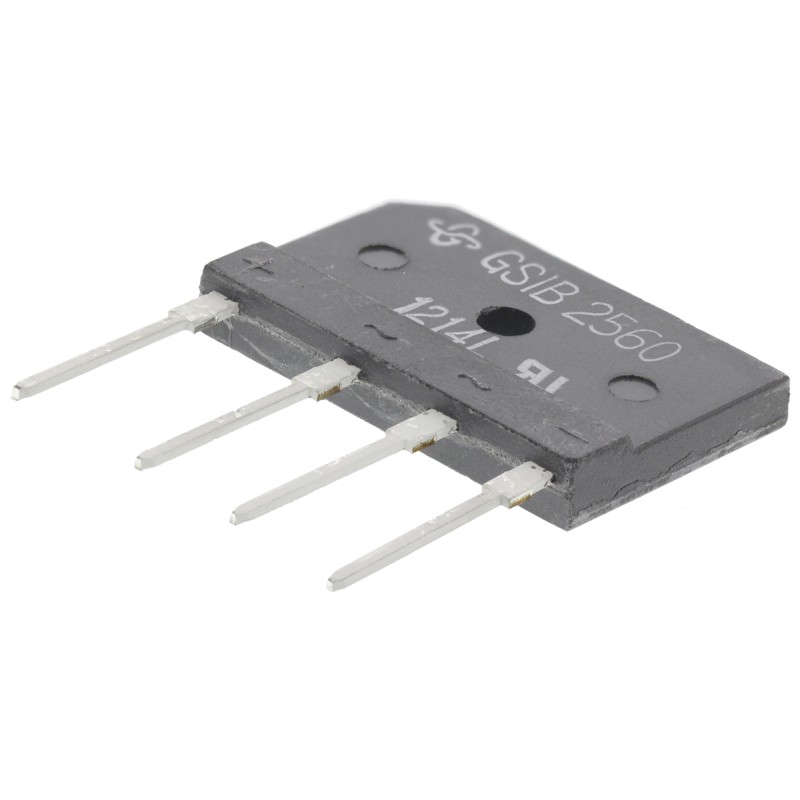 5 pcs - Vishay Bridge Rectifier, 3.5A, 600V, 4-Pin