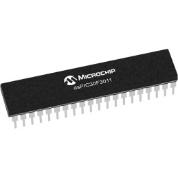 4 pcs - Microchip DSPIC30F3011-30I/P, 16bit dsPIC Microcontroller, dsPIC30F, 25MHz, 24 kB Flash, 40-Pin PDIP