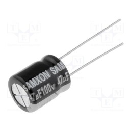 5 pcs x SAMXON - EGT476M2AG1BRR - Capacitor: electrolytic, low ESR, THT, 47uF, 100VDC, Ø10x12.5mm