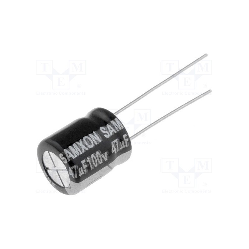 5 pcs x SAMXON - EGT476M2AG1BRR - Capacitor: electrolytic, low ESR, THT, 47uF, 100VDC, Ø10x12.5mm