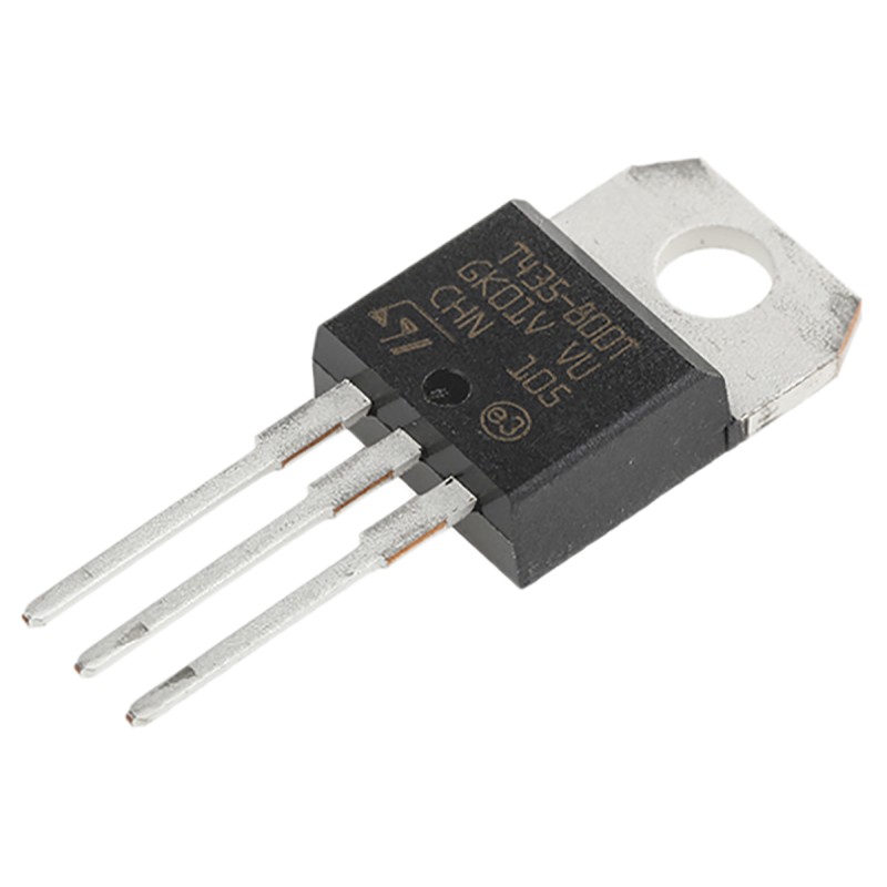 5 pcs - STMicroelectronics Through Hole, 3-pin, TRIAC, 800V, Gate Trigger 1.3V 800V
