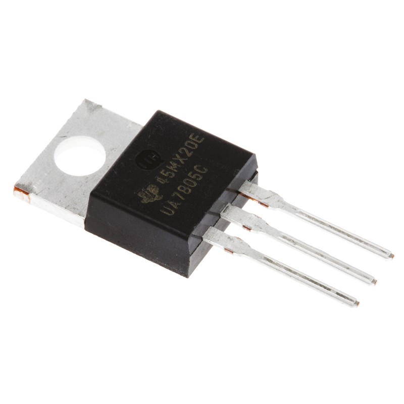 5 pcs - Texas Instruments UA7805CKCS, 1 Linear Voltage, Voltage Regulator 1.5A, 5 V 3-Pin, TO-220