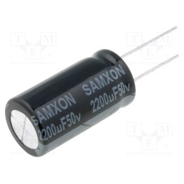 5 pcs x SAMXON - EKM228M1HK30RRSHP - Capacitor: electrolytic, THT, 2200uF, 50VDC, Ø16x30mm, Pitch: 7.5mm