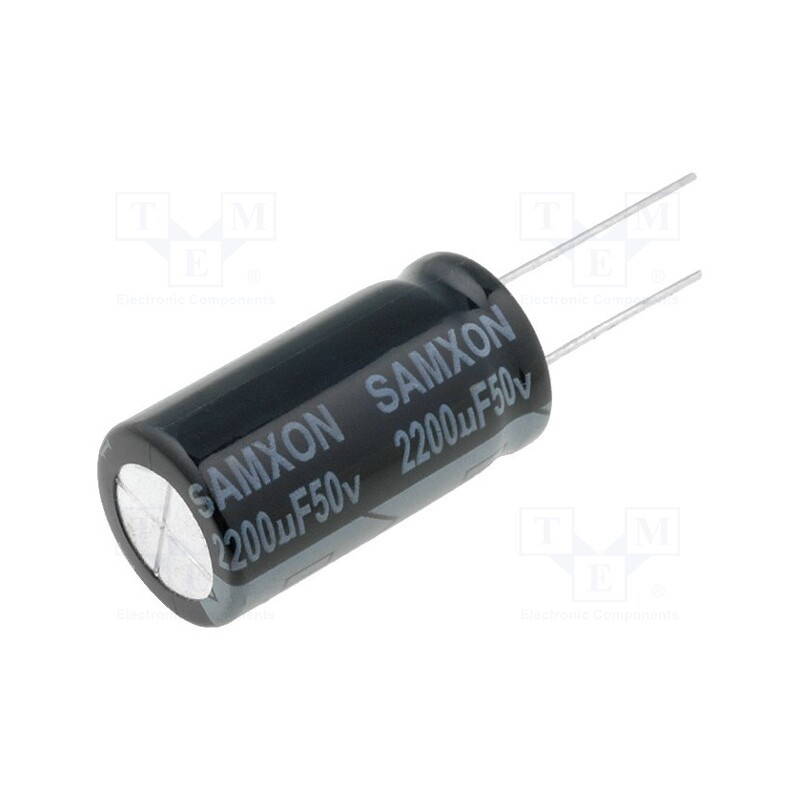 5 pcs x SAMXON - EKM228M1HK30RRSHP - Capacitor: electrolytic, THT, 2200uF, 50VDC, Ø16x30mm, Pitch: 7.5mm