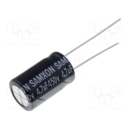 5 pcs x SAMXON - EKM475M2WG16RRSHP - Capacitor: electrolytic, THT, 4.7uF, 450VDC, Ø10x16mm, Pitch: 5mm