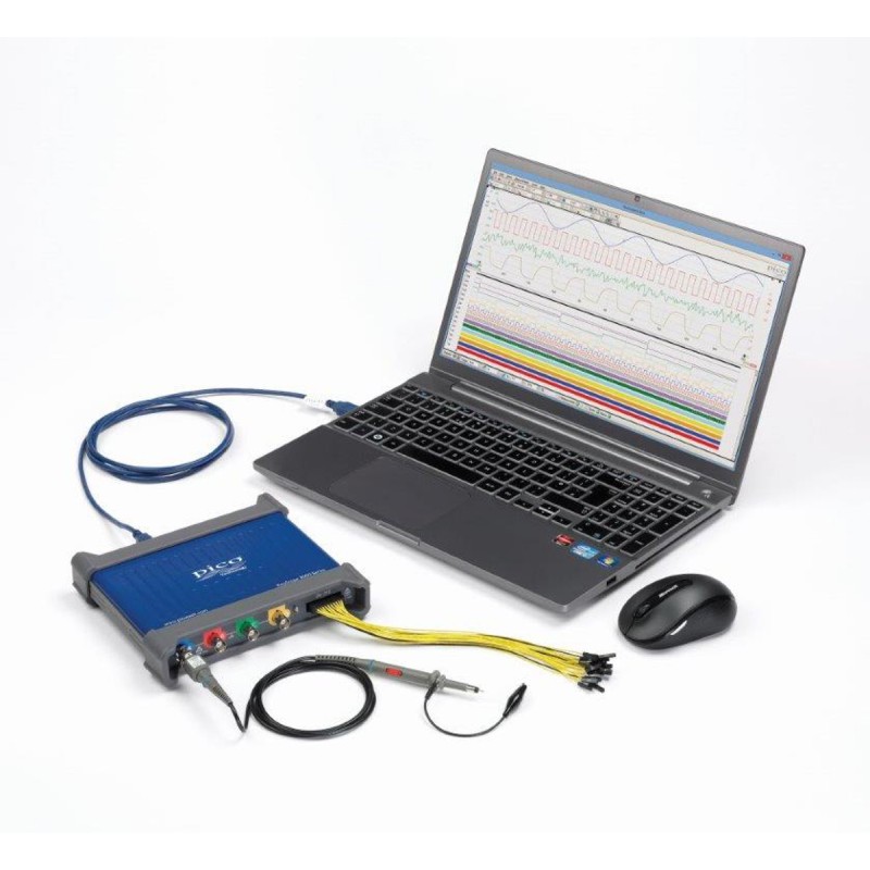 1 pcs - Pico Technology 3406D MSO PicoScope 3000 Series Digital PC Based Oscilloscope, 4 Analogue Channels, 200MHz, 16 Digital