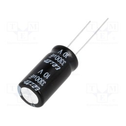 5 pcs x Elite - PF1A332MNN1225 - Capacitor: electrolytic, THT, 3300uF, 10VDC, Ø12.5x25mm, Pitch: 5mm
