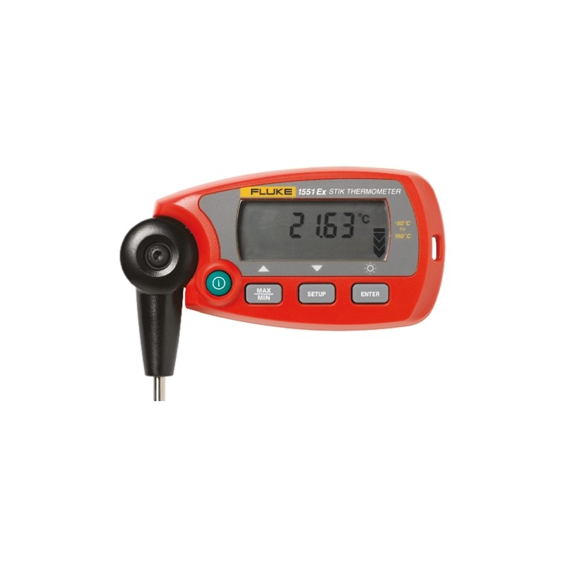 1 pcs - Fluke 1551 Wired Digital Thermometer for Industrial Use, RTD Probe, 1 Input(s), +160°C Max, ±0.05 °C Accuracy - UKAS