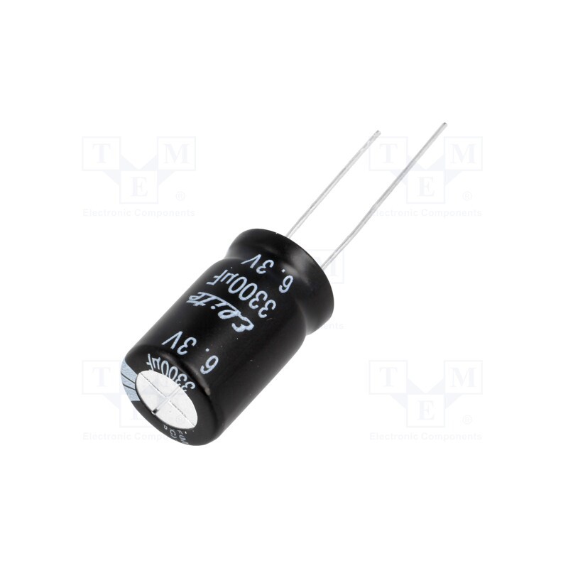 5 pcs x Elite - PF0J332MNN1220 - Capacitor: electrolytic, THT, 3300uF, 6.3VDC, Ø12.5x20mm, ±20%