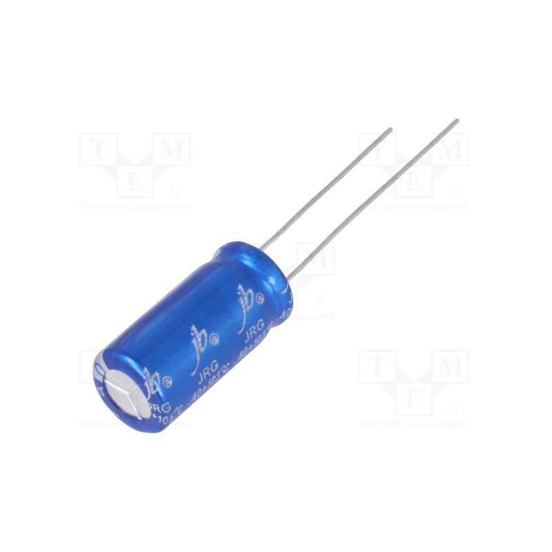 10 pcs x Jb Capacitors - JRG1C471M03500800160000B - Capacitor: electrolytic, THT, 470uF, 16VDC, Ø8x16mm, Pitch: 3.5mm