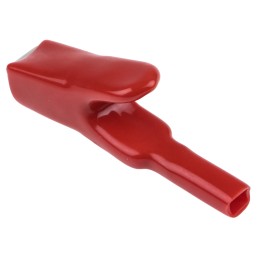 1 pcs - Mueller Electric Crocodile Clip, Zinc-Plated Steel Contact, 25A, Red