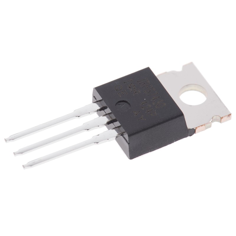 10 pcs - N-Channel MOSFET, 195 A, 40 V, 3-Pin TO-220AB Infineon IRFB7430PBF