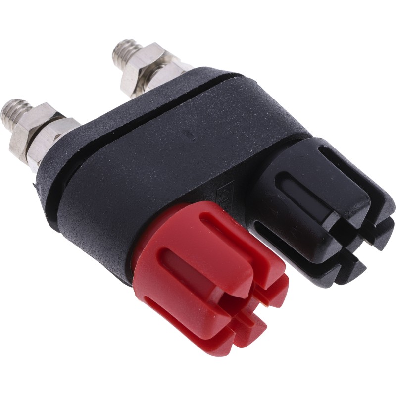 1 pcs - RS PRO 4mm Black, Red Terminal Post, 30A, 2BA Thread